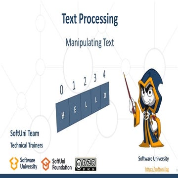 13. Java text processing | PPT