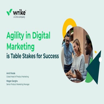 Agility In Digital Marketing Is Table Stakes For Success