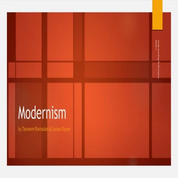 08.11.21 Understanding Performance - Modernism