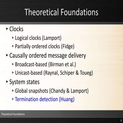 os distributed system theoretical foundation