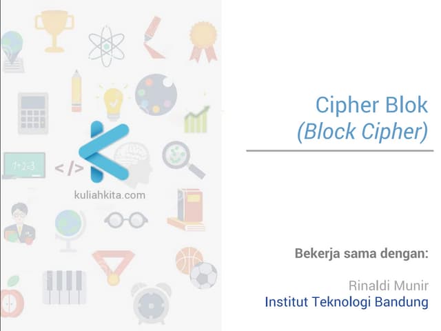 Kriptografi - Block Cipher dan CBC