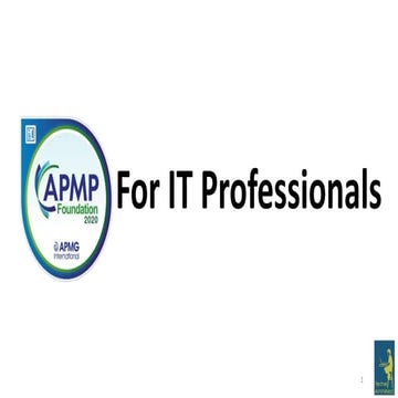 APMP Certification for IT Professionals