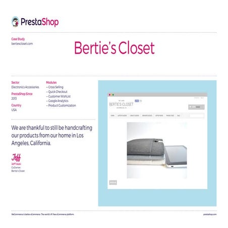 Case Study - Berties closet 