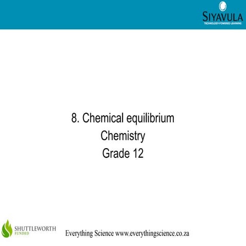 Chemical equilibrium