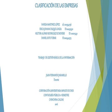 Clasificación de las empresas | PPTX