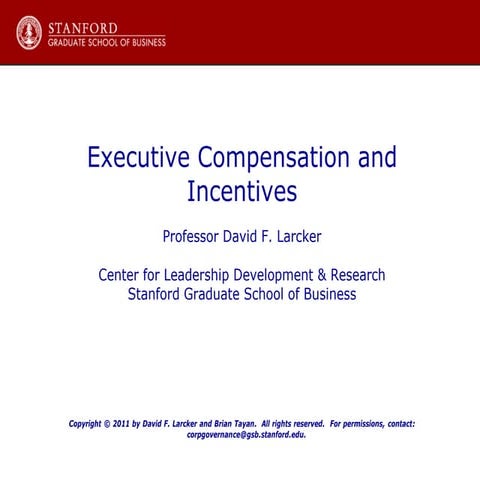 CEO Compensation - Quick Guide