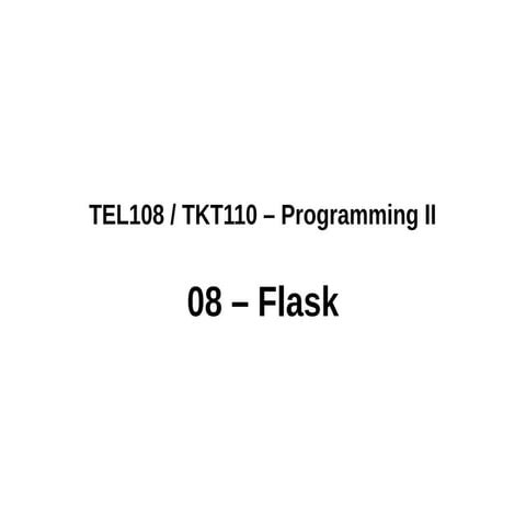 Comprehensive Guide to Flask Web Development and Ngrok Tunneling | PDF