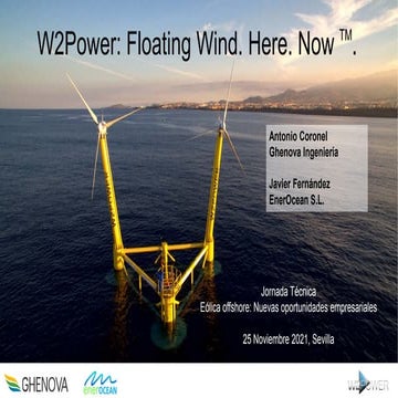 W2Power: Floating Wind. | Jornada “Eólica Offshore: Oportunidades ...