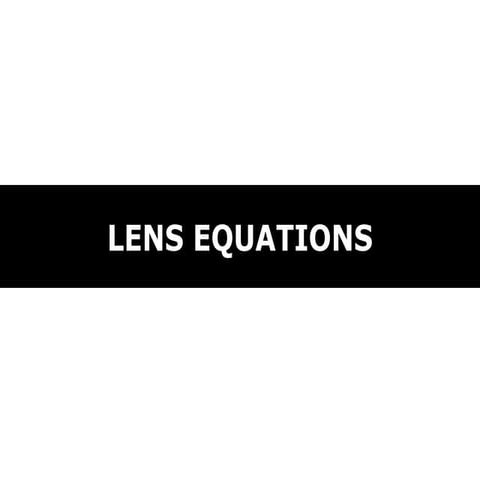 08   lens equations