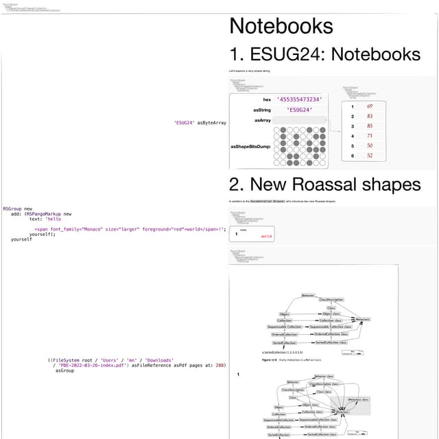 Notebooks, Talk from ESUG 2024 by Massimo Nocentini