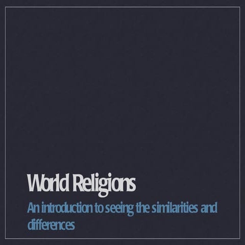World Religion Lecture