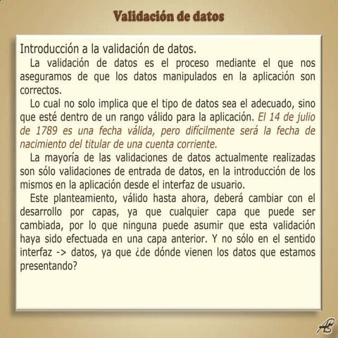 Framework .NET 3.5 08 Validación de datos