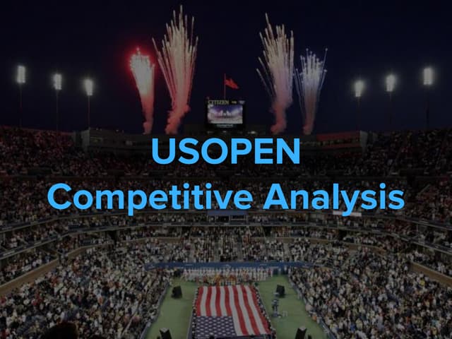 US Open Social Media Competitive Analysis