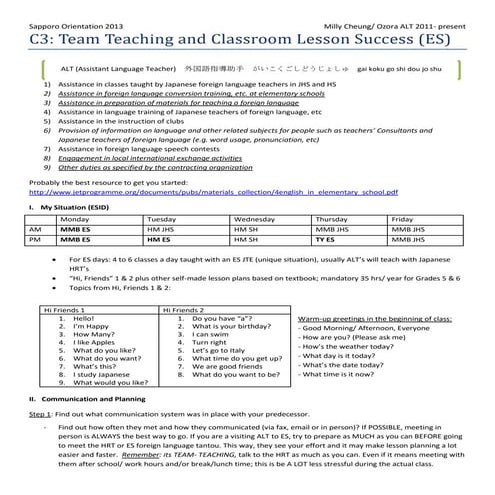 Team Teaching and Classroom Lesson Success Elem School | PDF
