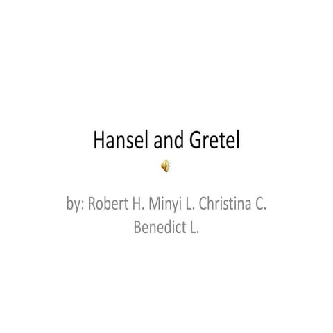 0809 08 Hansel And Gretel