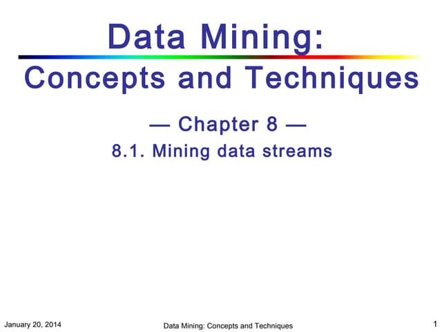 Chapter 08 Data Mining Techniques 