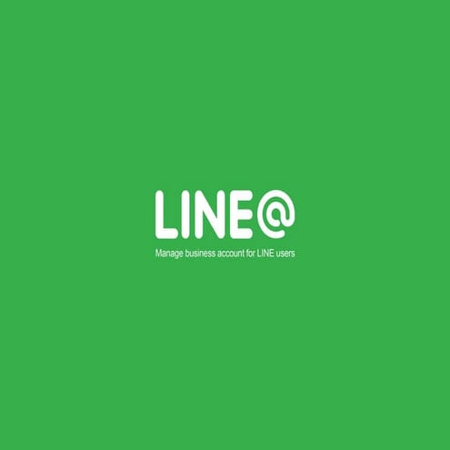 LINE@ - Panduan Pengguna / Manual Book