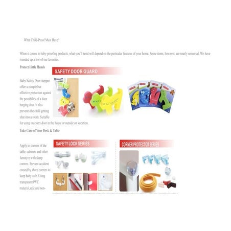 What Child-proof Must Have ?