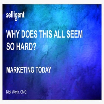 Why Does This All Seem So Hard?