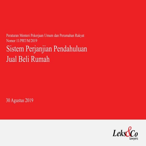 Sistem Perjanjian Pendahuluan Jual Beli Rumah