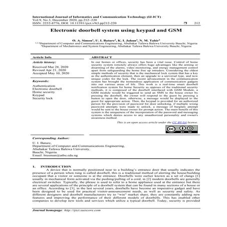 08 20314 electronic doorbell...