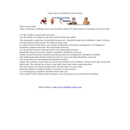 Some Tips to Child Proof Your Home