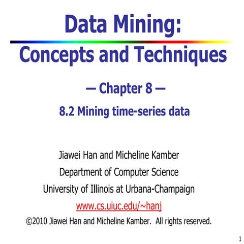 Using timeseries extraction the mining.ppt
