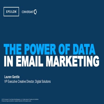 The Power of Data in Email Marketing