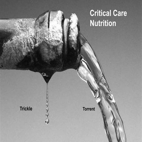 Feeding in ICU: A Trickle or a Torrent? | PPTX