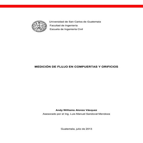 Analisis de compuertas y orificios