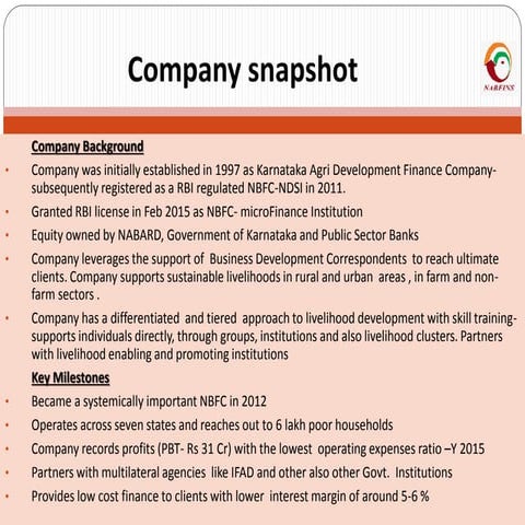 Company Snapshot - 9.09.2015