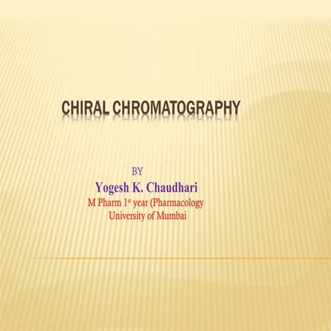 Seminar on Chromatographic techniques