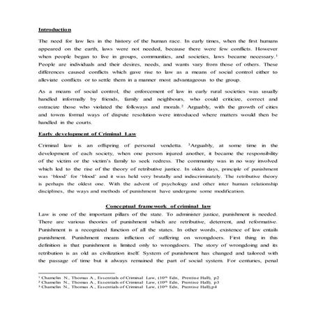 The conceptual and moral framework of criminal law