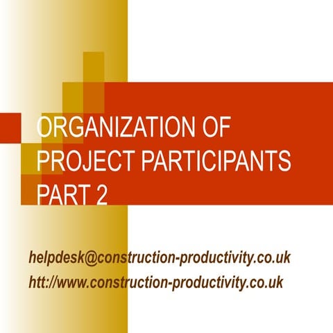 084 Organization of project participants