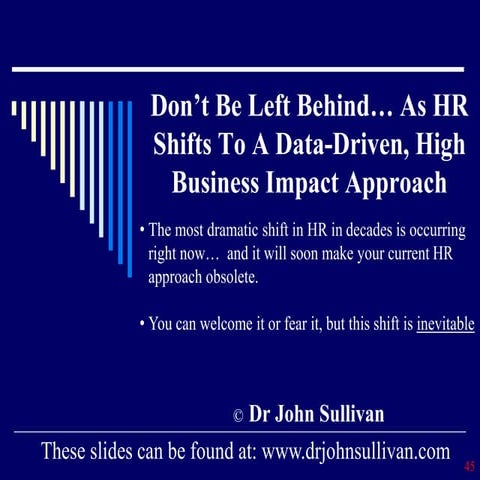 Don’t Be Left Behind… As HR Shifts To A Data-Driven, High Business Impact App...
