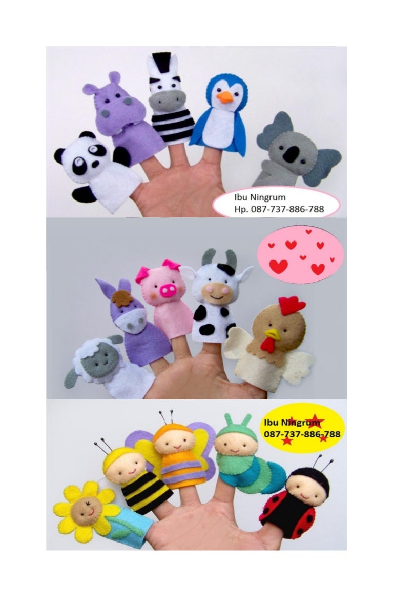 Wa 087 737 886 788 Tutorial Membuat Boneka Jari Flanel Rembang Jual