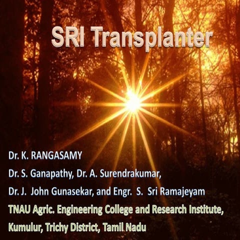 0872 SRI Transplanter