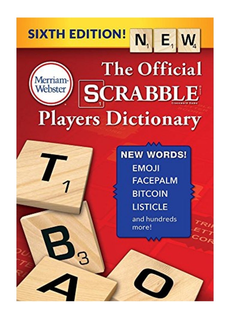 The Official SCRABBLE Players Dictionary, Sixth Edition PDF Merria…