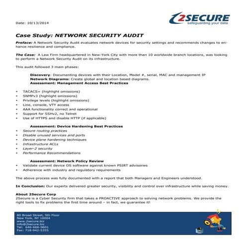 Network-Security-Audit | PDF