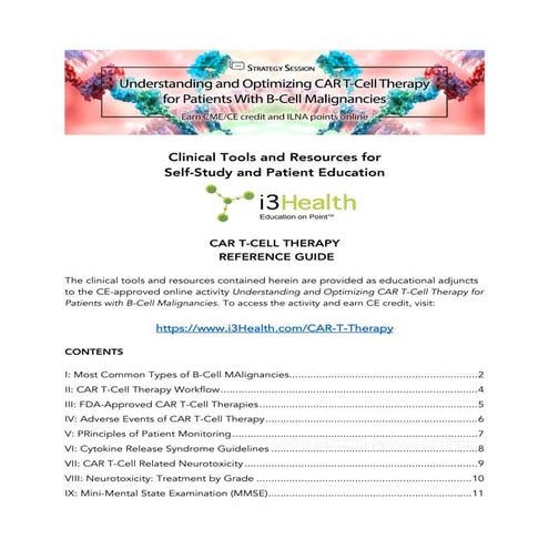 Understanding and Optimizing CAR T-Cell Therapy for Patients With B-Cell Malignancies