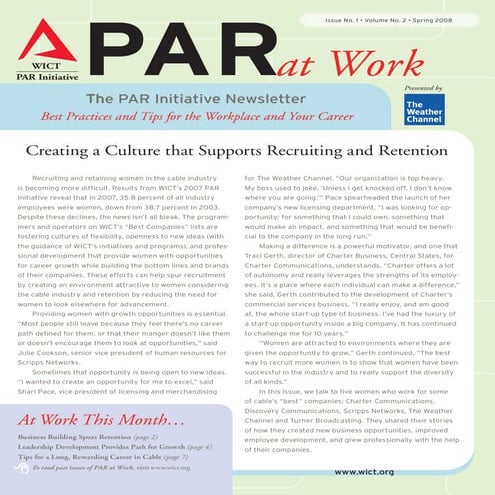 WICT PAR at Work Spring2008