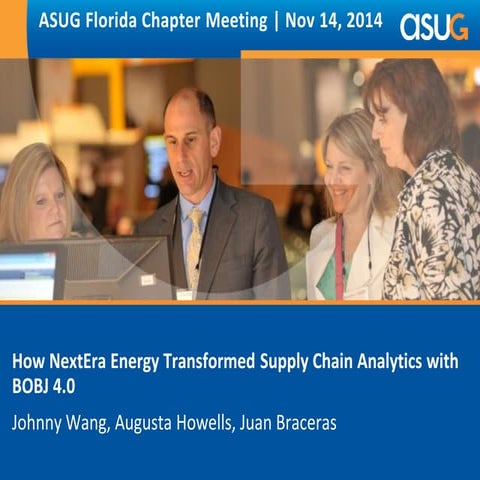 NextEra Energy - Supply Chain Analytics - Florida ASUG