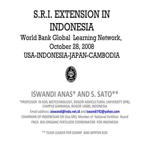 0891  SRI Extension in Indonesia