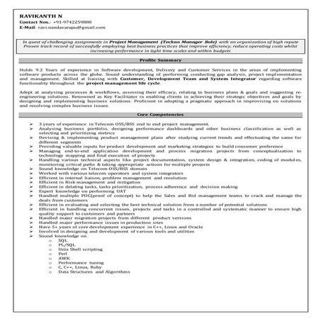 Ravikanth_Project_Lead_9_Years