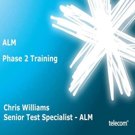ALM Phase 2 - Test Configurations, Matrix, Libraries Training