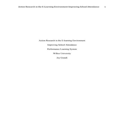 My action reserach plan