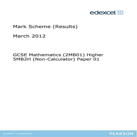 08a 5 mb2h_unit_2_mark_scheme_â€“_march_2012