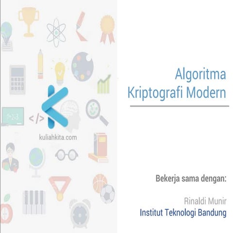 Kriptografi - Algoritma Kriptografi Modern
