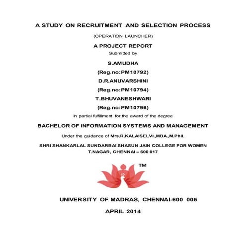 Operation Launcher UG Final Year Project