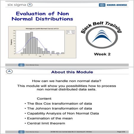 Javier Garcia - Verdugo Sanchez - Six Sigma Training - W2 Non Normal Data